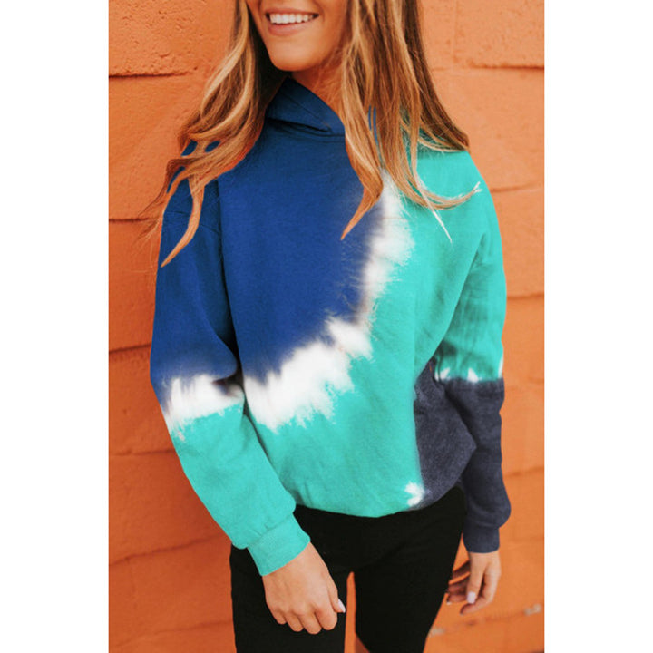 Damen Kapuzenpullover mit kunstvollem Farbverlauf und lässigem Schnitt Drune