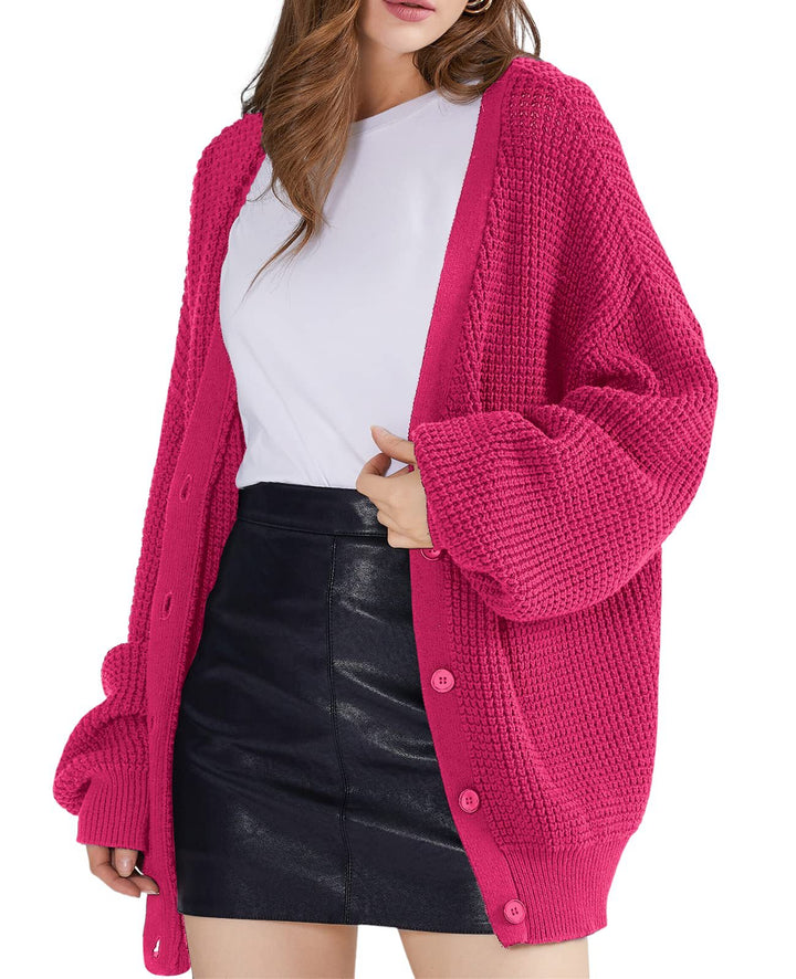 Damen Grobstrick Cardigan