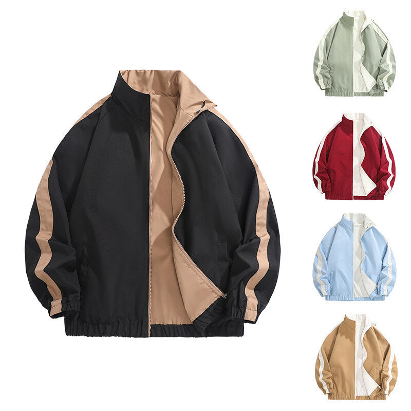 Herren modische Freizeitjacke mit sportlichem Schnitt und kontrastierenden Akzenten Drune