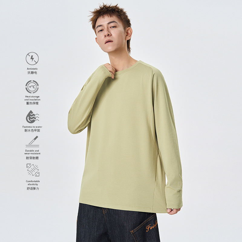 Herren Langarm-Thermo-Shirt mit Waffelstruktur und atmungsaktivem Funktionsmaterial Drune