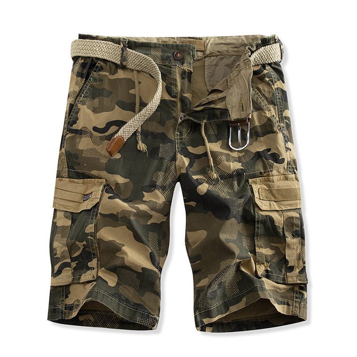 Herren Cargo-Shorts mit mehreren praktischen Taschen und verstellbarem Kordelzug Drune