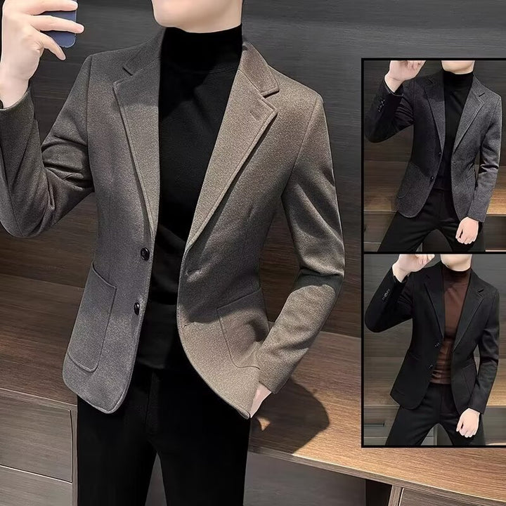 Herren Eleganter Blazer mit schmalem Schnitt Drune