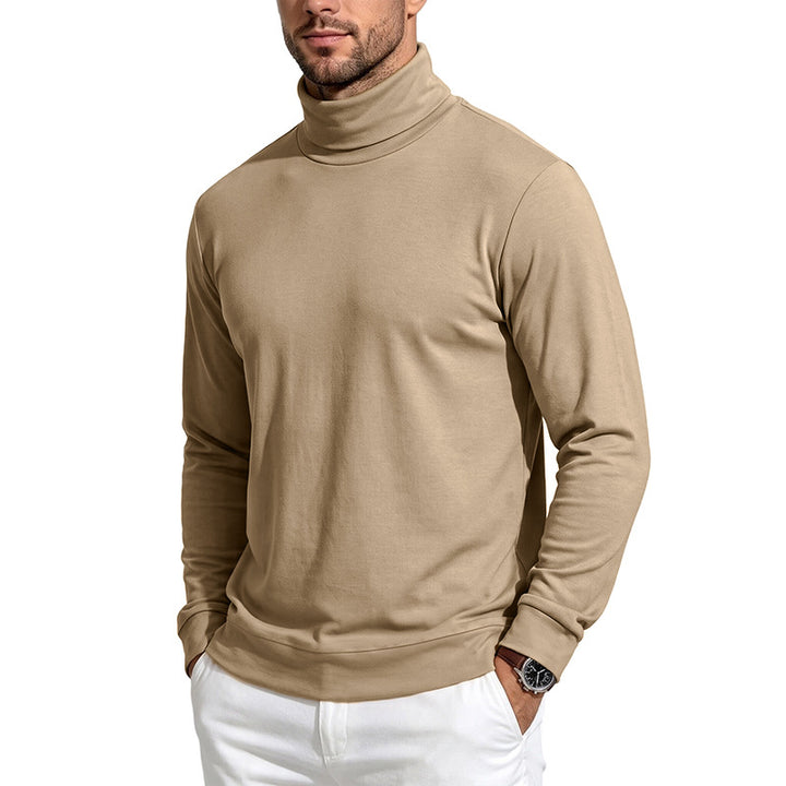 Herren Feinstrick‑Rollkragenpullover mit schmaler Silhouette und elastischen Bündchen Drune