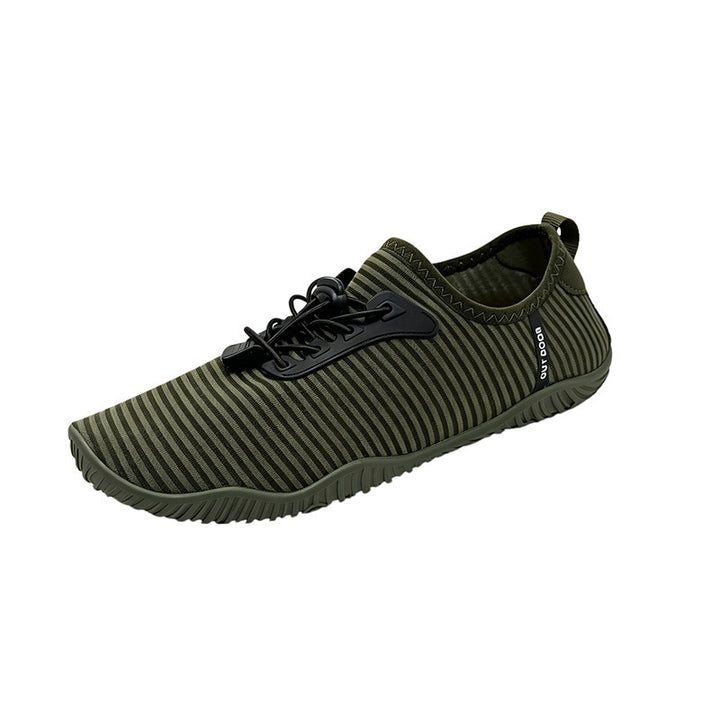 Damen Atmungsaktive Strick-Freizeitschuhe mit rutschfester Flexsohle und Schnell-Lacing Drune
