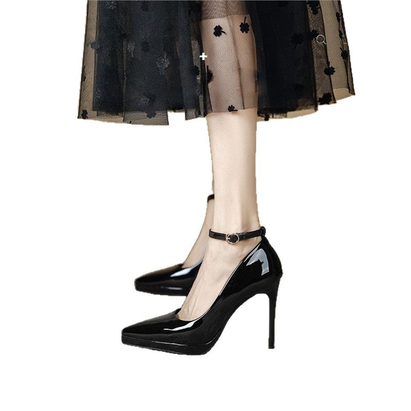 Damen spitze High Heel Pumps Drune