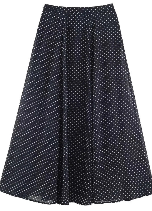 Damen 100+ oversized Pünktchenbluse mit Fledermausärmeln, Stehkragen und elastischem Saum Drune