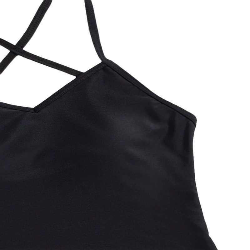 Damen Einteiler Badeanzug mit elegantem Wickelrock Drune