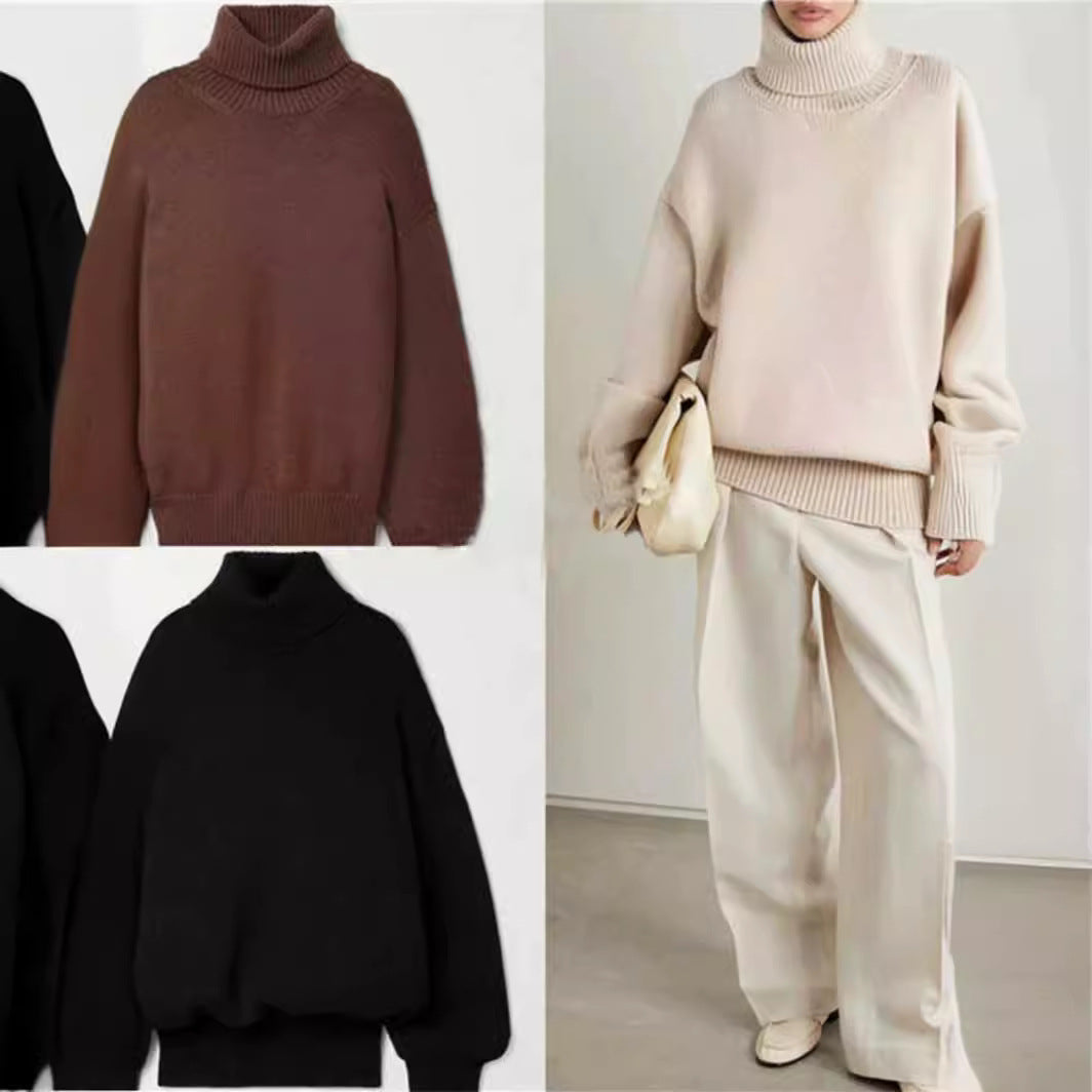 Damen modischer Rollkragenpullover Drune