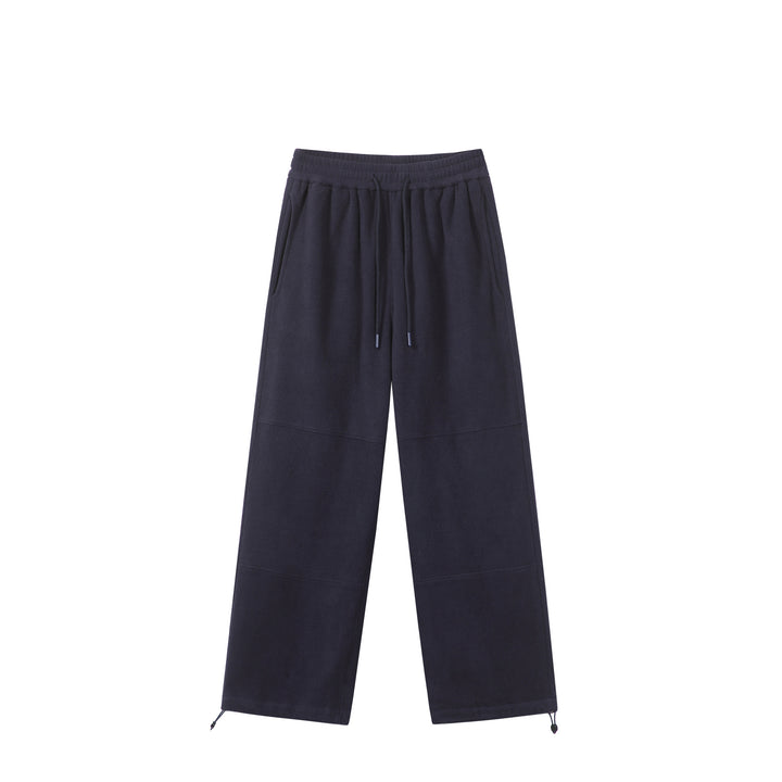 Damen Weite Fleece-Jogginghose mit Tunnelzugbund, Eingrifftaschen und verstellbarem Saum Drune