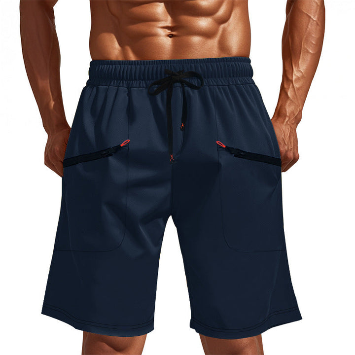 Herren Sportliche Shorts mit vielseitigen Taschen und elastischem Bund Drune