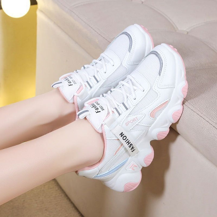 Damen Sportliche Sneaker mit atmungsaktiver Mesh-Oberfläche und dämpfender Laufsohle Drune