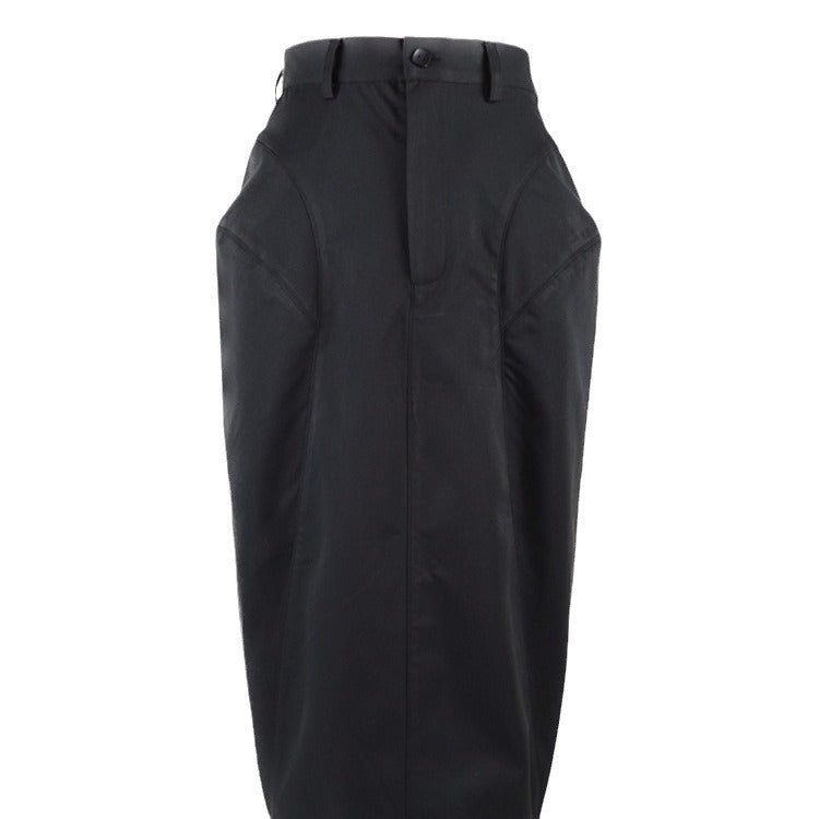 Damen Eleganter Midirock mit innovativem Schnitt Drune