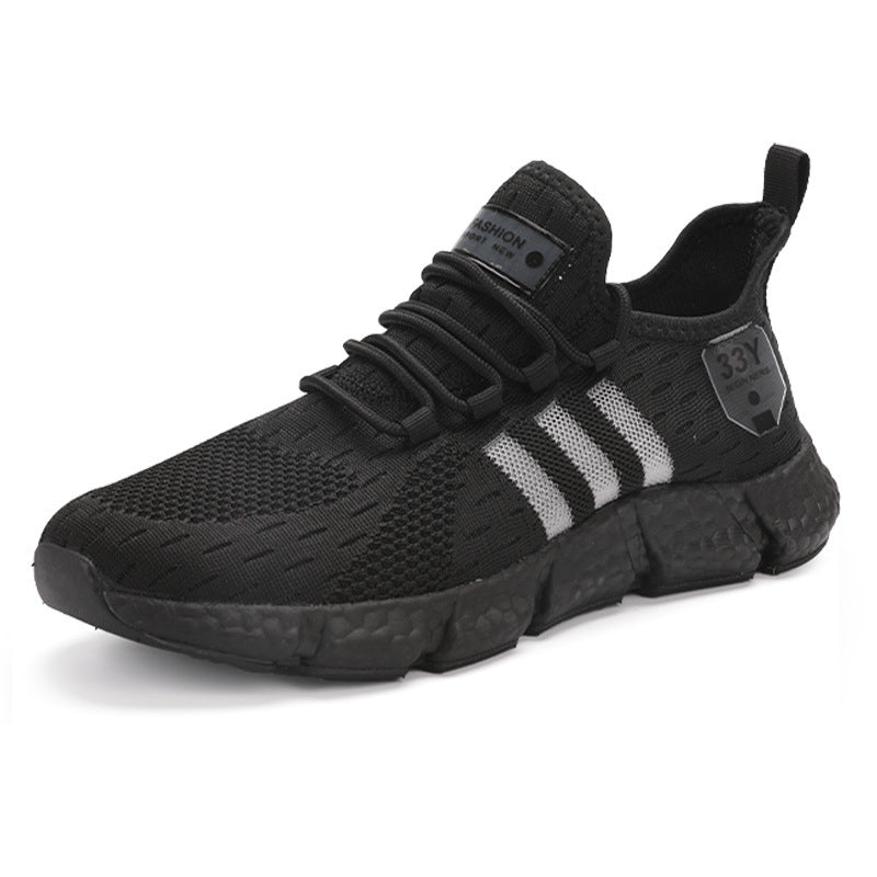Herren Atmungsaktive Strick-Sneaker mit dämpfender Schaumsohle und Stretch-Fersenlasche Drune