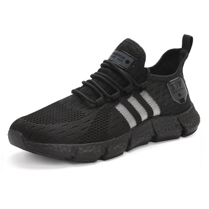 Herren Atmungsaktive Strick-Sneaker mit dämpfender Schaumsohle und Stretch-Fersenlasche Drune