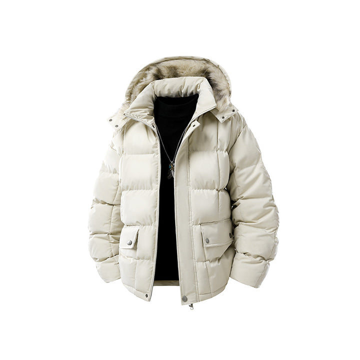 Damen Stepp-Kurzjacke mit abnehmbarer Kapuze und wärmender Microfaserfüllung Drune