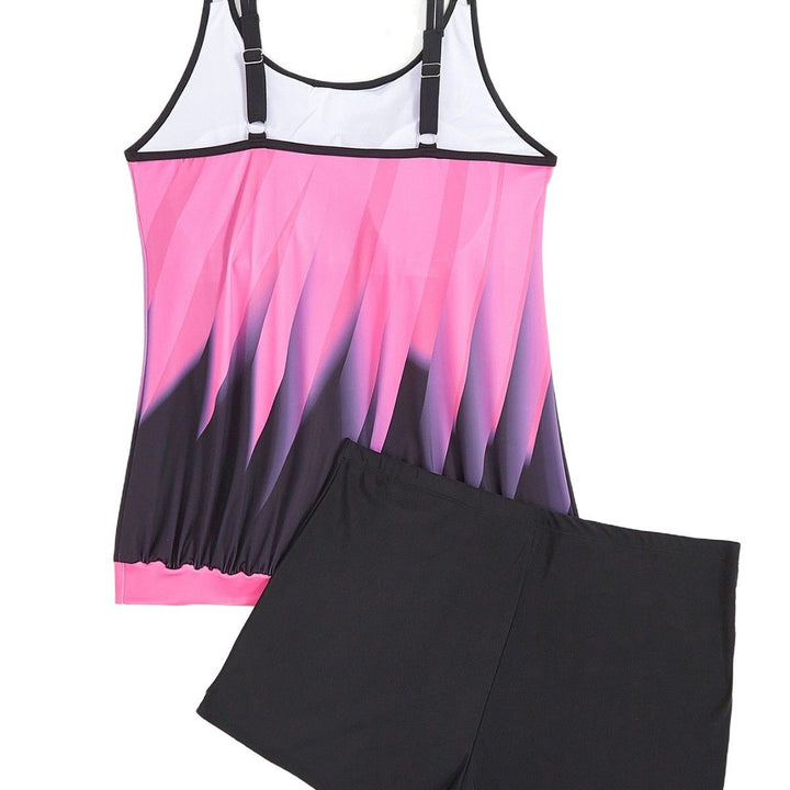 Damen Tankini-Set mit komfortablem Oberteil und kürzeren Shorts Drune
