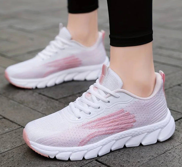 Damen nan atmungsaktive leichte Stricksneaker mit viskoelastischer Komfortsohle Drune