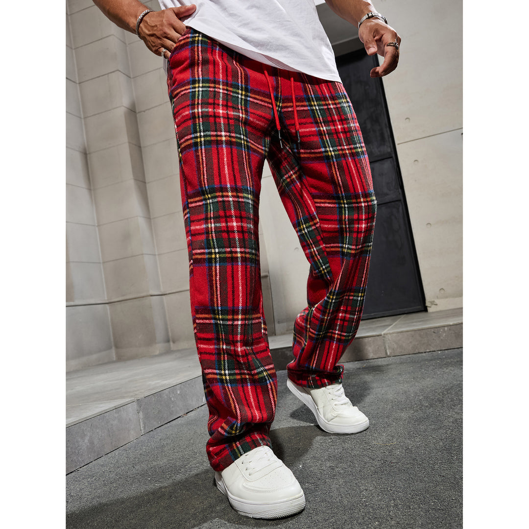 Herren Karierte Freizeithose Drune