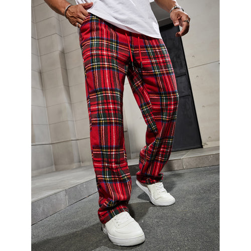 Herren Karierte Freizeithose Drune