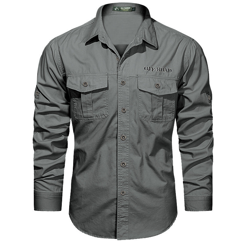 Herren Praktisches Outdoor Langarmhemd Drune