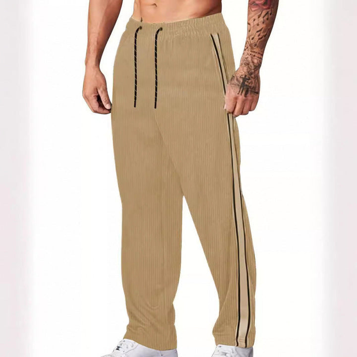 Herren Sportliche Freizeithose mit seitlichen Streifen Drune