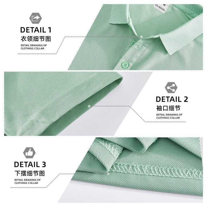 Herren nan figurbetontes Kurzarm-Poloshirt aus elastischem Jersey mit Hemdkragen und kurzer Knopfleiste Drune