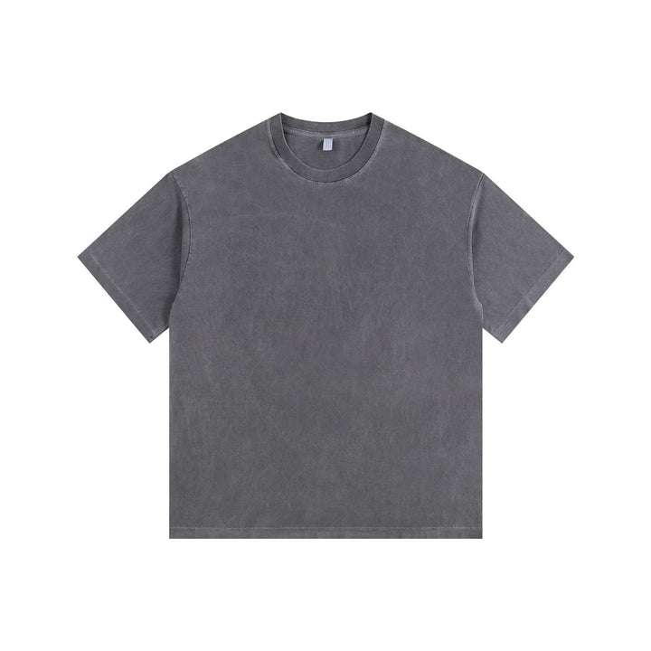 Drune | Schillerndes altes kurzes T-Shirt mit Färbung
