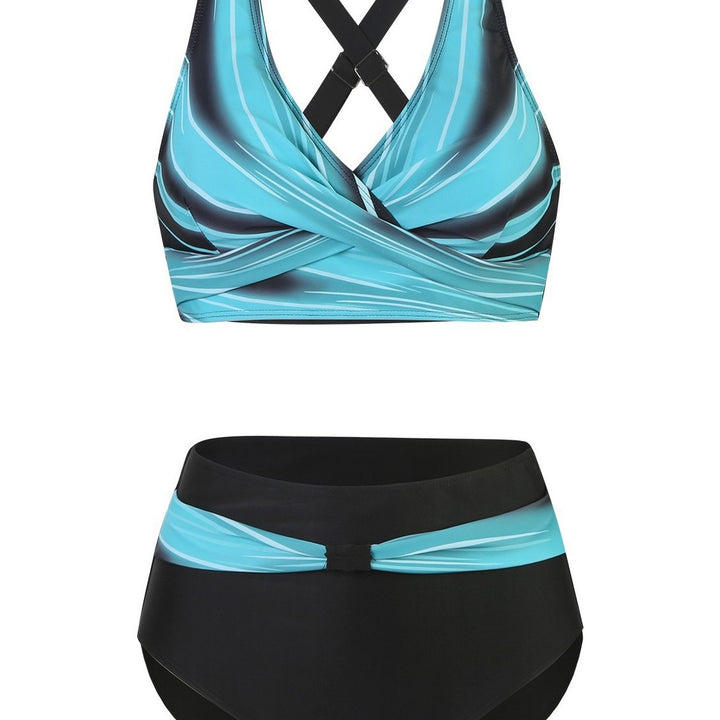 Damen Hochtaillierter Sport-Bikini mit elegantem Rückenschnitt Drune