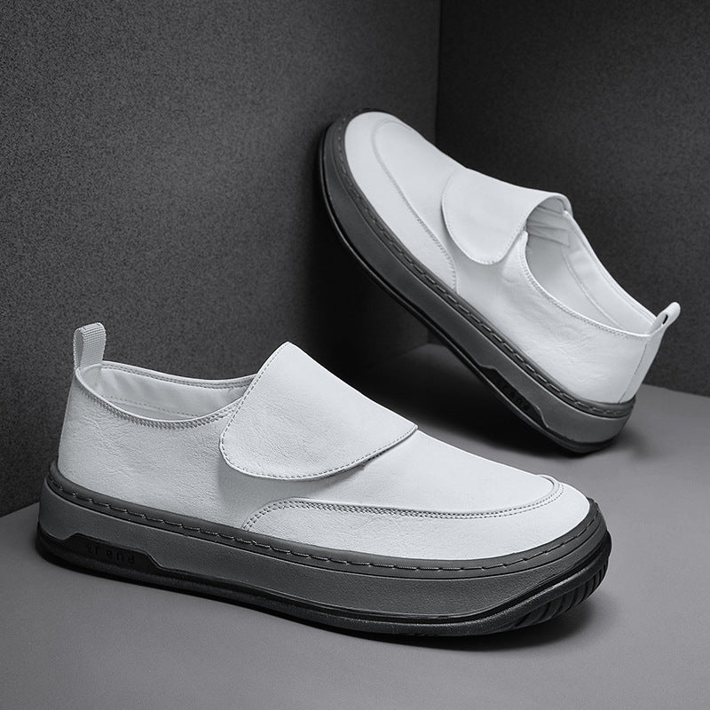 Herren Slip-On Sneaker mit Klettverschluss und dicker Plateausohle Drune