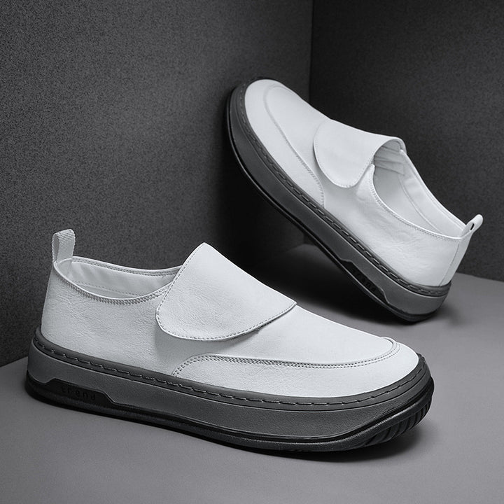 Herren Slip-On Sneaker mit Klettverschluss und dicker Plateausohle Drune