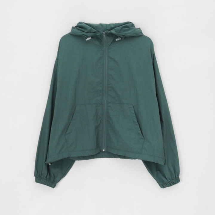 Damen leichte Outdoor-Windjacke mit verstellbarem Kordelzug Drune