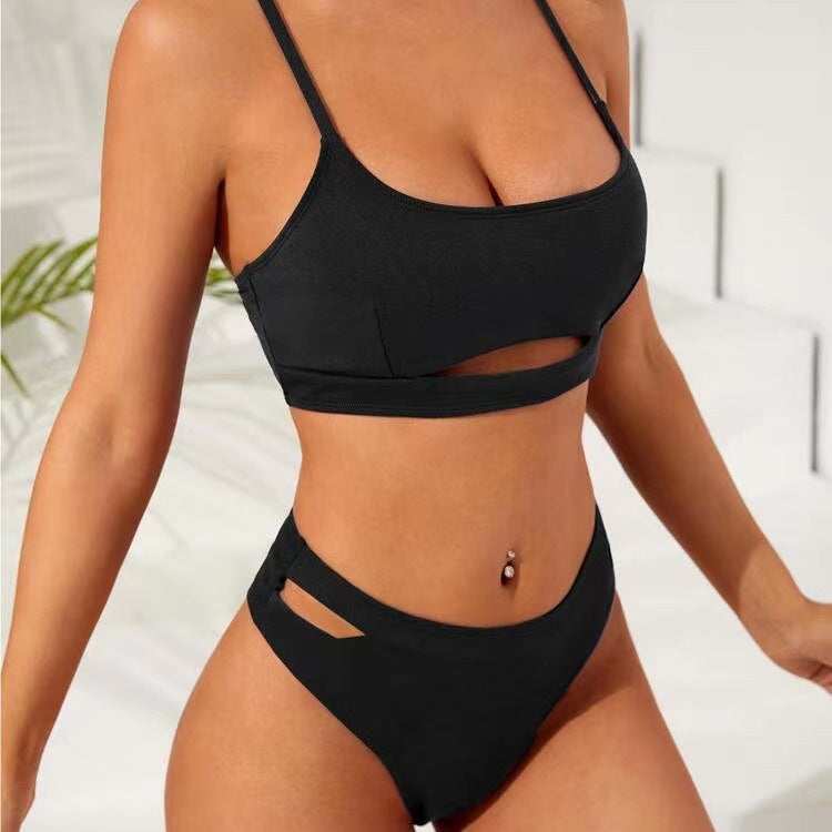 Damen Bikini-Set mit innovativem Ausschnitt und hohem Beinausschnitt Drune