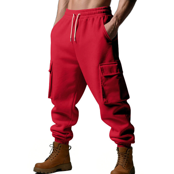 Herren Utility-Jogger mit Cargo-Taschen, Kordelzug und gerippten Bündchen Drune