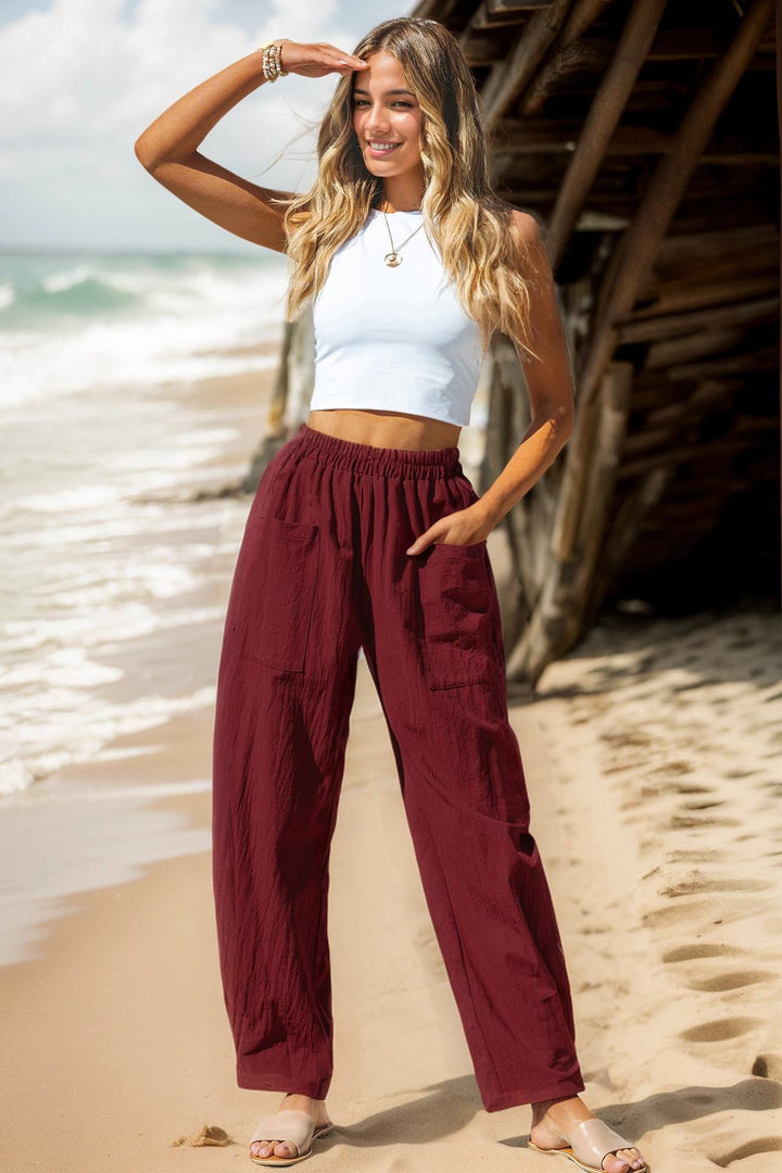 Damen Leichte und lässige Sommerhose Drune