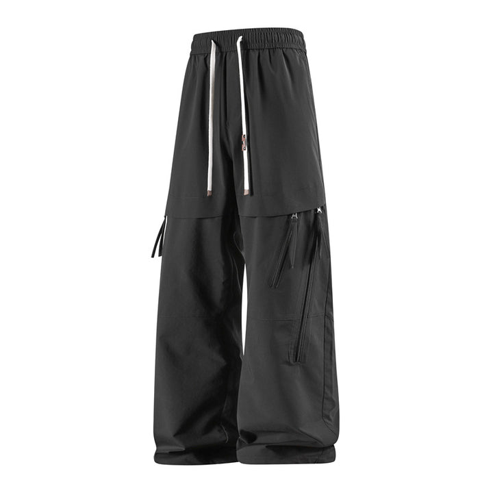 Herren Modische Cargo-Hose mit elastischem Bund und praktischen Reißverschlusstaschen Drune
