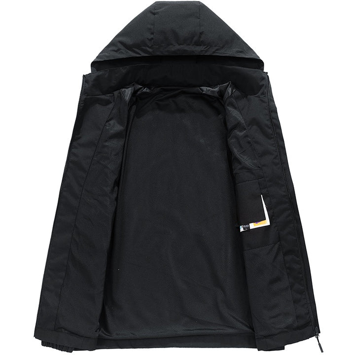 Herren Leichte Funktionsjacke mit verstellbarer Kapuze Drune