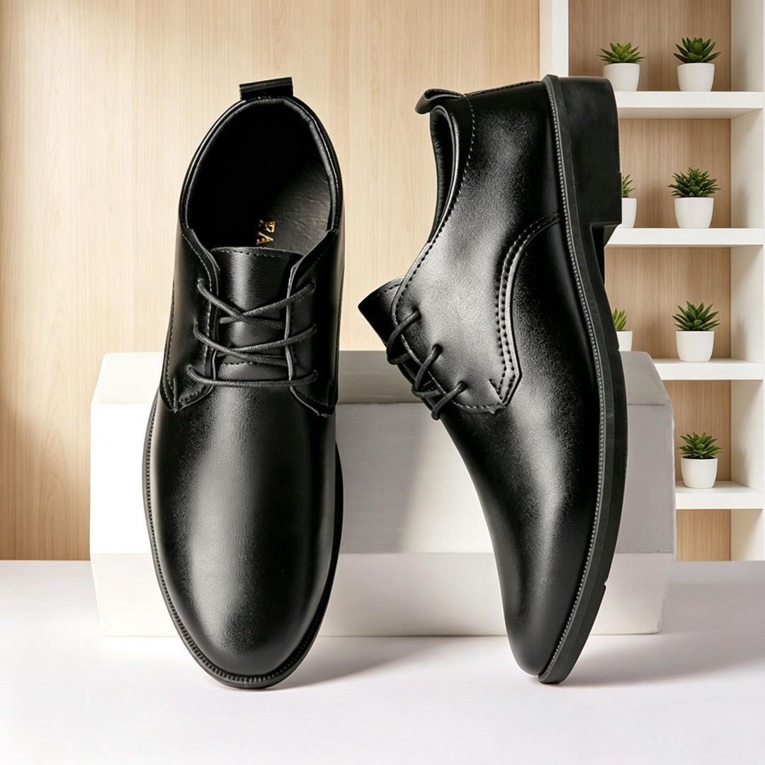 Herren Klassische Lederschnürschuhe Drune