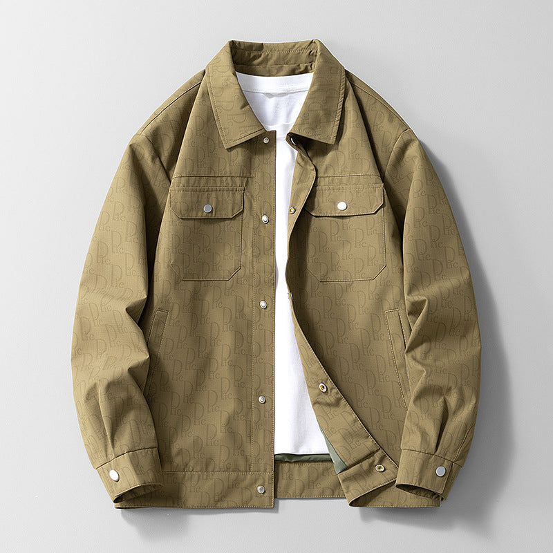 Herren Modische Utility-Jacke Drune