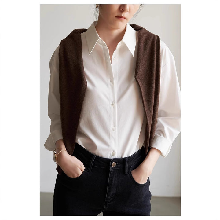 Damen Schicke und lässige Bluse mit oversized Schnitt Drune