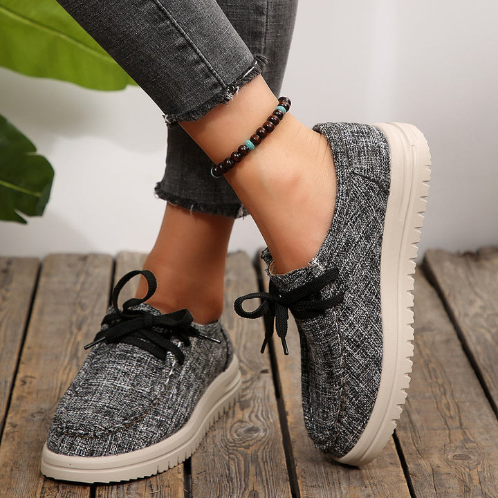 Damen Bequeme Schnürschuhe aus hochwertigem Textil Drune