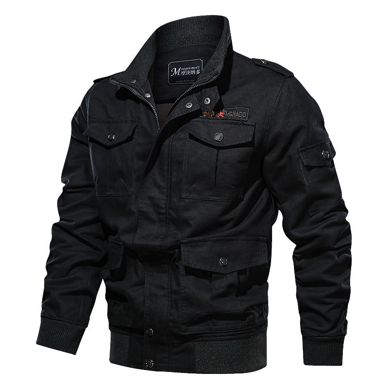 Herren nan robuste Fieldjacke mit Mehrfachtaschen, gesteppter Innenleiste und Rippbündchen Drune
