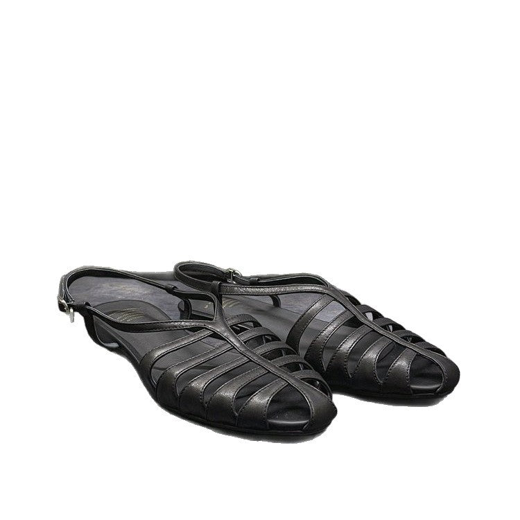 Damen elegante Zehentrenner mit geflochtenem Riemchen-Design Drune