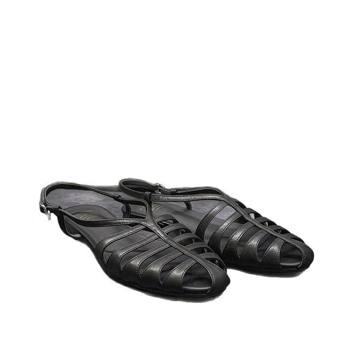 Damen elegante Zehentrenner mit geflochtenem Riemchen-Design Drune