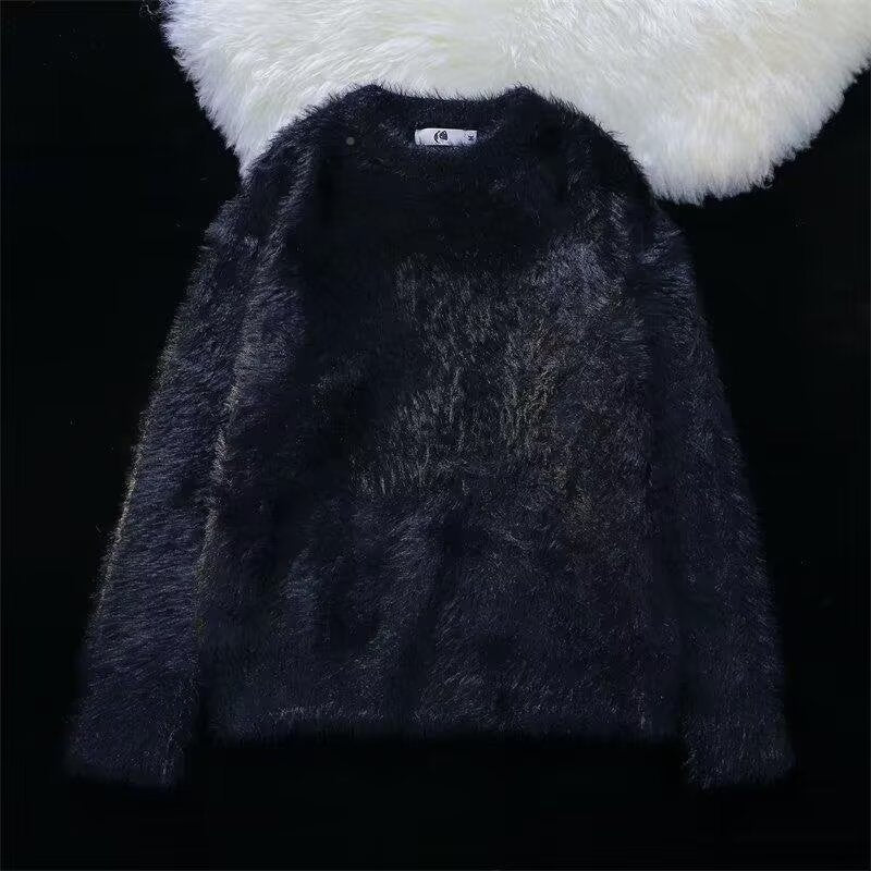 Damen Weicher Grobstrickpullover mit Rundhalsausschnitt Drune
