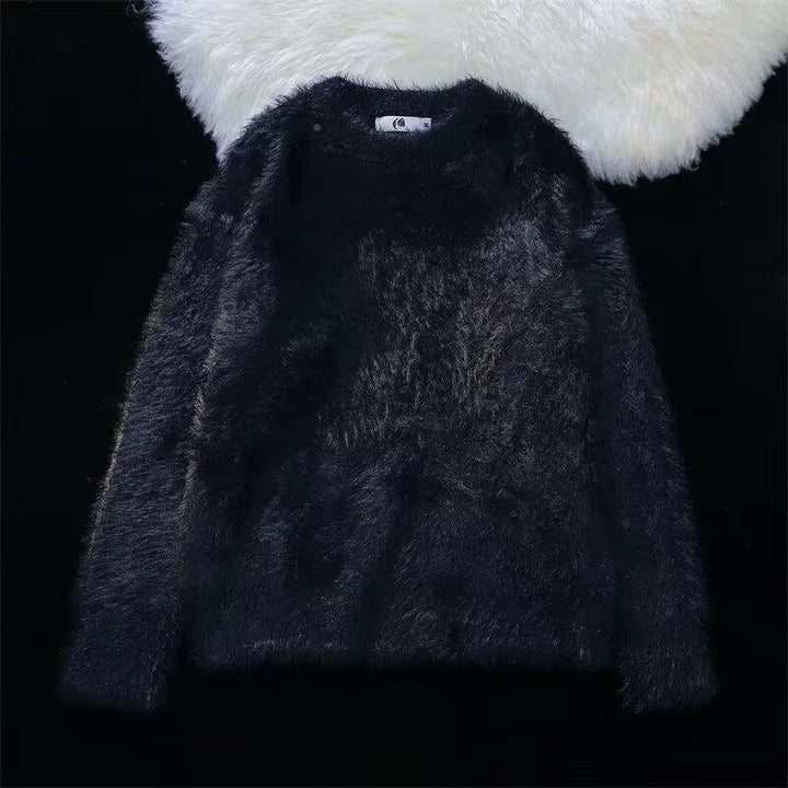 Damen Weicher Grobstrickpullover mit Rundhalsausschnitt Drune