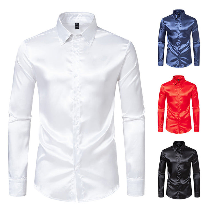 Herren Seidenhemd Drune