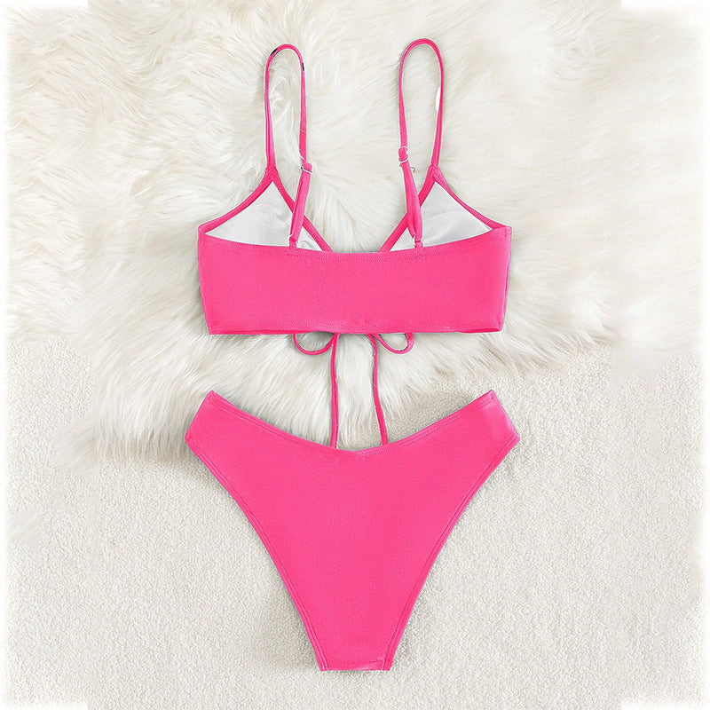 Damen Triangel-Bikini mit raffiniertem Schnür-Detail Drune
