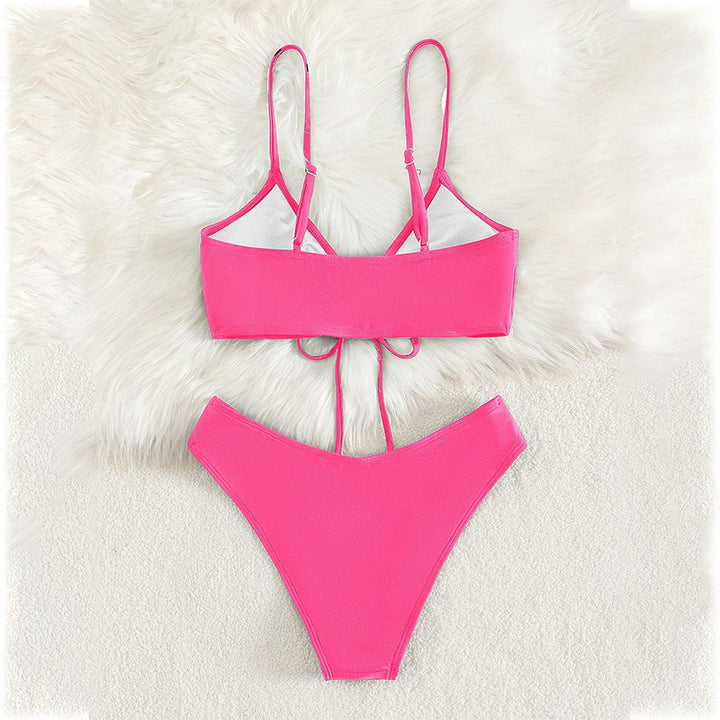 Damen Triangel-Bikini mit raffiniertem Schnür-Detail Drune
