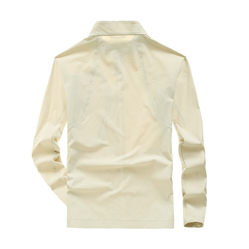 Herren Technische Softshell-Jacke mit hohem Stehkragen, atmungsaktiver Membran & minimalistischen Reißverschlusstaschen Drune