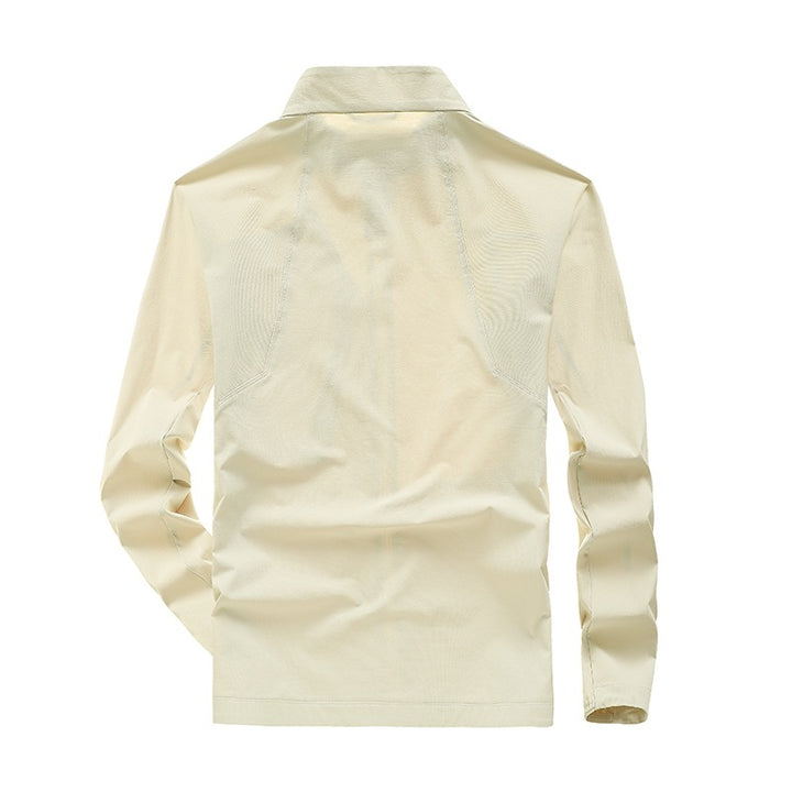 Herren Technische Softshell-Jacke mit hohem Stehkragen, atmungsaktiver Membran & minimalistischen Reißverschlusstaschen Drune
